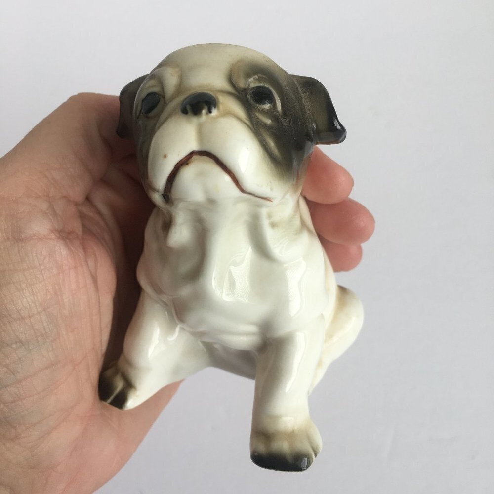Vintage Dog‎ Figurine Statue - English Bulldog Pup Puppy - Picture 2 of 8
